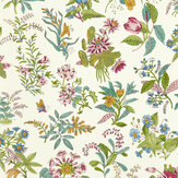 Papier peint Woodland Floral - Péridot / rubis / perle - Harlequin. Cliquez pour en savoir plus et lire la description.