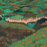 Panoramique Rossinyol Mural - Verde oscuro - Tres Tintas. Cliquez pour en savoir plus et lire la description.