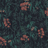 Obassia Silk Wallpaper - Midnight Blue - by Graham & Brown. Click for more details and a description.