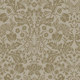 Metallic Mirrored Floral  Wallpaper - Neutral - by Albany. Click for more details and a description.
