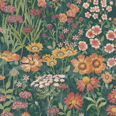 Wallflower Wallpaper - Emerald - by Graham & Brown. Click for more details and a description.