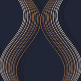 Euphoria Wallpaper - Navy - by Graham & Brown. Click for more details and a description.