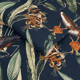 Glasshouse Wallpaper - Navy - by Graham & Brown. Click for more details and a description.