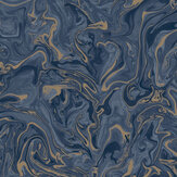 Distinctive Marble Wallpaper - Navy Blue - by Albany. Click for more details and a description.