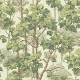 Rivington Tree Wallpaper - Cream - by Albany
