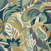 Casa Floral Wallpaper - Green - by Albany. Click for more details and a description.