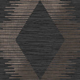 Serenity Geo Wallpaper - Black & Rose Gold - by Superfresco Easy. Click for more details and a description.