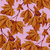 Dappled Leaf Velvet Fabric - Amber / Rose - by Harlequin. Click for more details and a description.