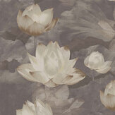Papier peint Lotus  - Mocha - SketchTwenty 3. Cliquez pour en savoir plus et lire la description.