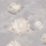 Papier peint Lotus  - Doublure argent - SketchTwenty 3. Cliquez pour en savoir plus et lire la description.