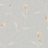 Bellagio Floral Wallpaper - Grey Mustard - by Albany. Click for more details and a description.