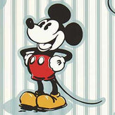 Papier peint Mickey - Stripe - Sel de mer - Sanderson. Cliquez pour en savoir plus et lire la description.