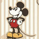 Mickey - Stripe by Sanderson - Humbug - Wallpaper : Wallpaper Direct