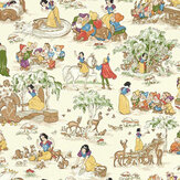 Snow White Wallpaper - Whipped Cream - by Sanderson