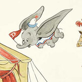 Papier peint Dumbo - Beurre de cacahuète et confiture - Sanderson. Cliquez pour en savoir plus et lire la description.