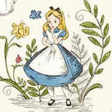 Papier peint Alice in Wonderland - Vermicelles - Sanderson. Cliquez pour en savoir plus et lire la description.