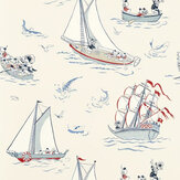 Tissu Donald Nautical - Sel de mer - Sanderson. Cliquez pour en savoir plus et lire la description.