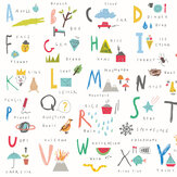 Panoramique Childrens Alphabet Illustrations Large - Multicolore éclatant - Origin Murals. Cliquez pour en savoir plus et lire la description.