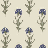 Dandelion Wallpaper - Dusky Seaspray Blue - by Laura Ashley. Click for more details and a description.