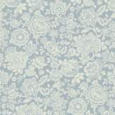 Trailing Laurissa Wallpaper - Pale Seaspray Blue - by Laura Ashley. Click for more details and a description.