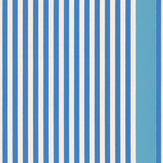 Papier peint Stripe - Aqua / bleu - Farrow & Ball. Cliquez pour en savoir plus et lire la description.