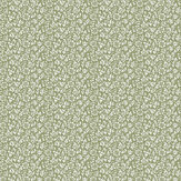 Sweet Alyssum Wallpaper - Moss Green - by Laura Ashley