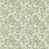 Louise Wallpaper - Moss Green - by Laura Ashley. Click for more details and a description.
