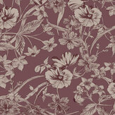 Summerhill Wallpaper - Pale Blackberry - by Laura Ashley. Click for more details and a description.