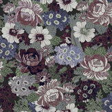Honnington Peonies Wallpaper - Blackberry Purple - by Laura Ashley. Click for more details and a description.