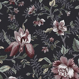 Edita's Garden Wallpaper - Charcoal Grey - by Laura Ashley. Click for more details and a description.