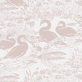 Swans Wallpaper - Dove Grey - by Laura Ashley. Click for more details and a description.