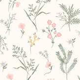 Crosswell Wallpaper - Coral Pink - by Laura Ashley. Click for more details and a description.