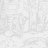 Toile de Jouy Wallpaper - Sugared Grey - by Laura Ashley. Click for more details and a description.