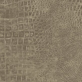 Crocodile Wallpaper - Bronze Brown - by Galerie. Click for more details and a description.