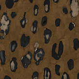 Leopard Wallpaper - Bronze Brown - by Galerie. Click for more details and a description.