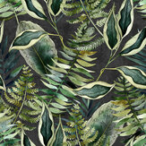 Papier peint Tropics - Foncé - Avalana Design. Cliquez pour en savoir plus et lire la description.