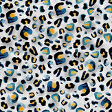 Papier peint Leopard - Encre indigo - Avalana Design. Cliquez pour en savoir plus et lire la description.