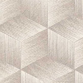 Geo Cube Wallpaper - Greige - by Albany. Click for more details and a description.