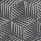 Geo Cube Wallpaper - Dark Grey - by Albany. Click for more details and a description.