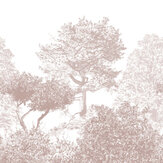 Classic Hua Trees Mural - Brown - by Sian Zeng. Click for more details and a description.