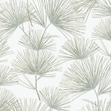 Pine Needles Wallpaper - Aloe Green - by NextWall. Click for more details and a description.