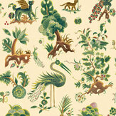 Gertrude Wallpaper - Document Green - by G P & J Baker. Click for more details and a description.