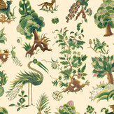 Grand Gertrude Wallpaper - Document Green - by G P & J Baker. Click for more details and a description.