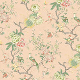 Oriental Bird Wallpaper - Blush - by G P & J Baker. Click for more details and a description.