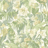 Tropical Floral Wallpaper - Soft Green - by G P & J Baker. Click for more details and a description.