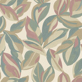 Nicolai Leaf Wallpaper - Multi - by Albany. Click for more details and a description.