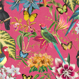 Paradiso Wallpaper - Hot Pink - by Envy. Click for more details and a description.