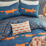 Mr Fox Cushion - Ivory & Orange - by Scion. Click for more details and a description.