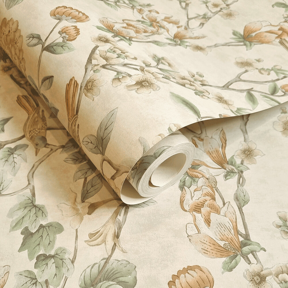 Nightingale by Albany - Cream - Wallpaper : Wallpaper Direct