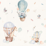 Balloon Ride Wallpaper - Blue - by Albany. Click for more details and a description.